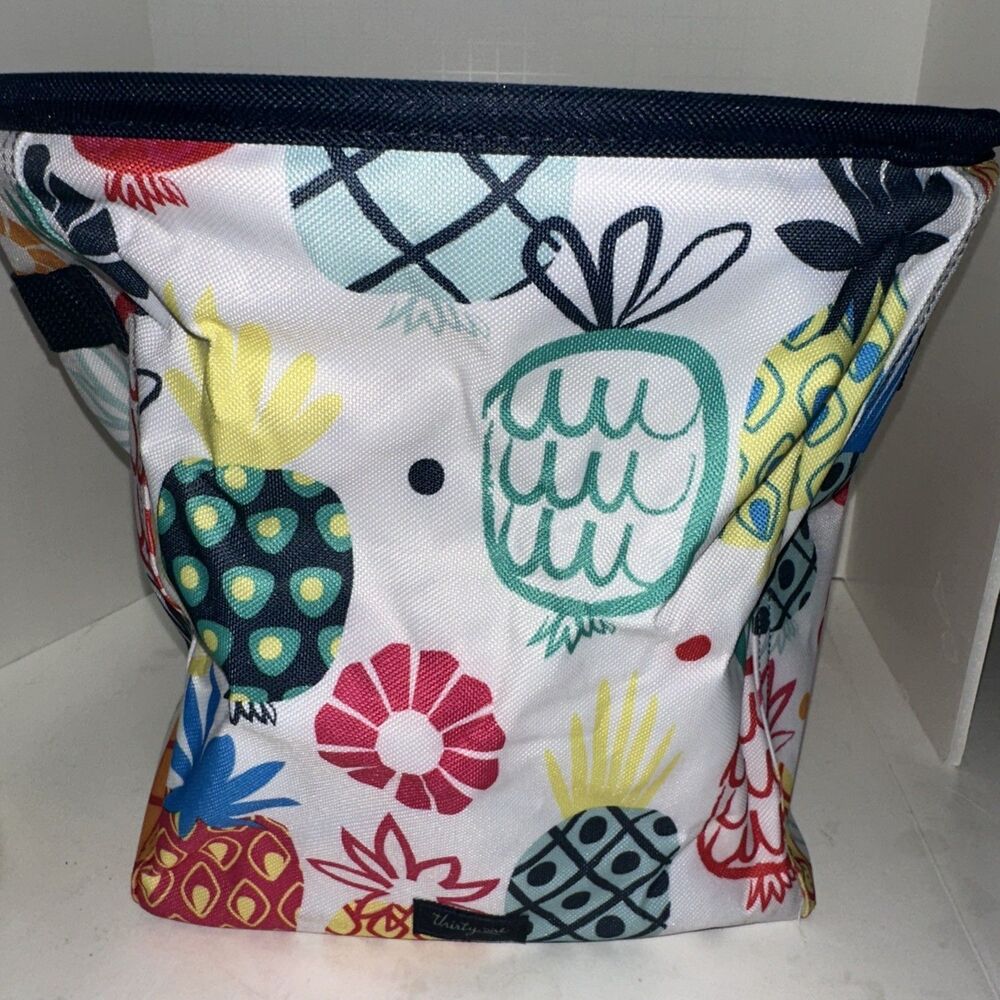 Thirty-One Mini Storage Bin Lotta Colada Fruit Retired Caddy 8639 10"H x 11"W